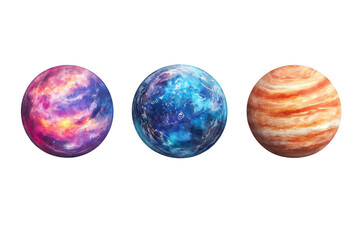 A planetary set rendered in photo realistic style captures the awe and vastness of outer space