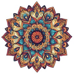 Beautiful colorful mandala design pattern background 
