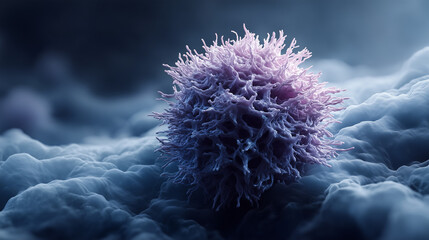 Spiky spherical influenza virus cell