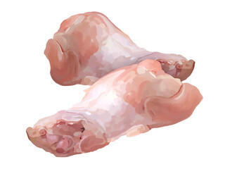 鶏の手羽元（2本）