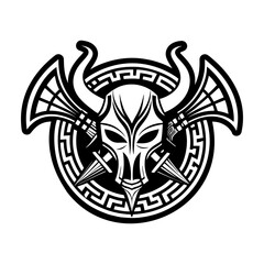 A glyph style icon showing horns symbol