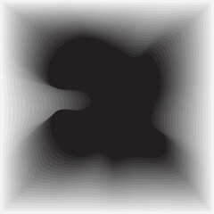 Square with wavy dynamic transparent. Technology style