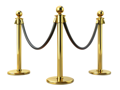 Gold Rope Stanchions: Crowd Control Barriers for Events