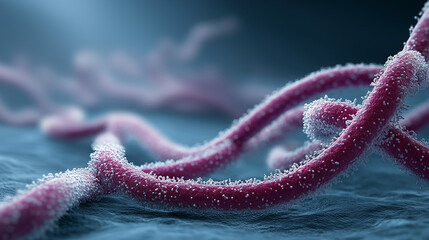 Filamentous Ebola virus particles with thread-like morphology and glycoprotein spikes