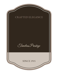 Elegant dark vintage Label template
