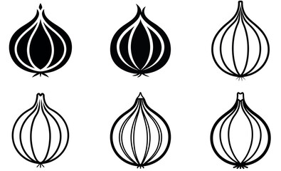 Onion Vector Design Set vector