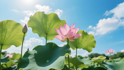 pink lotus flower
