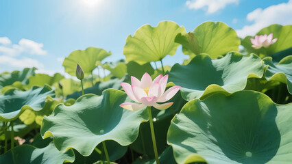 pink lotus flower
