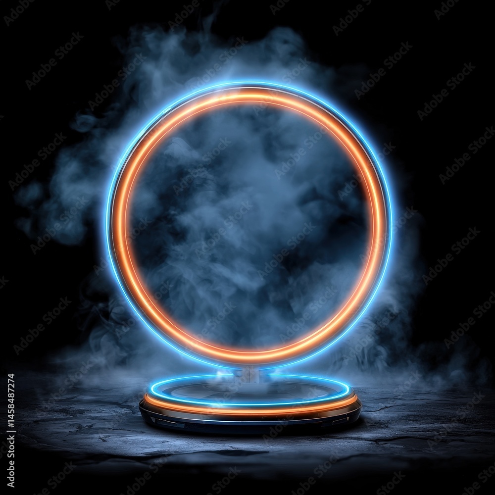 Aufkleber striking glowing set against a dark background creating a mystical and ethereal visual impact