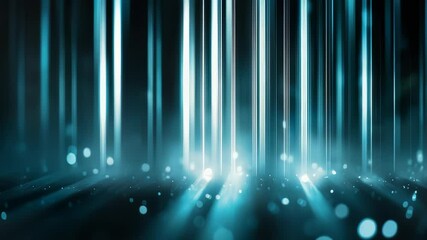 Immersive Blue Light Tunnel Motion - Powered by Adobe