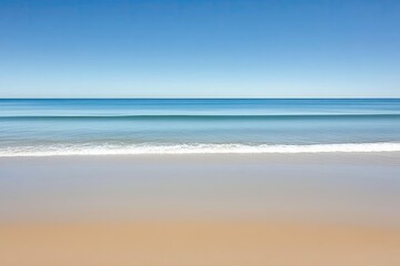 Tranquil beach scene