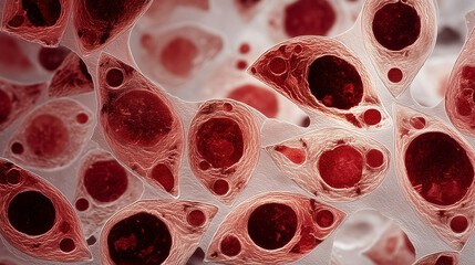 Toxoplasma gondii tachyzoites with crescent-shaped bodies and apical complex visible under a microscope