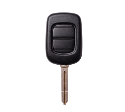 Car key fob for secure vehicle access and convenience on a transparent background, cut out
