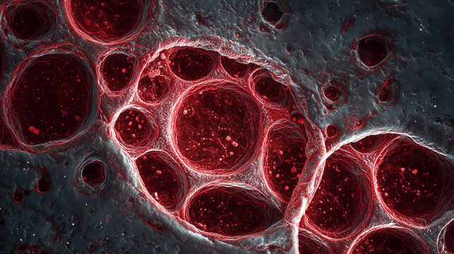 Toxoplasma gondii tachyzoites with crescent-shaped bodies and apical complex visible under a microscope