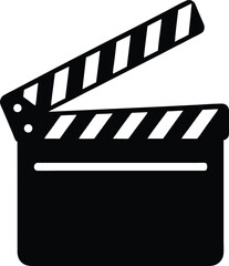 movie clapper board vector