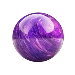 Obraz premium Purple sphere with swirling marble design abstract art