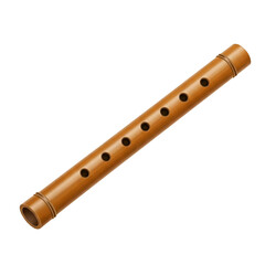 Naklejka premium flute on white background
