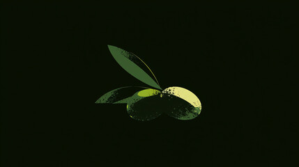 Olive vector logo conception figure