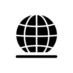 Shading Mode Icon - Light on Sphere - Black Filled