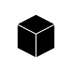 Subsurface Modifier Box Icon with Soft Corner - Black Fill