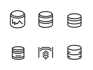Minimalistic Data Backup Line Art for Secure Storage Solutions