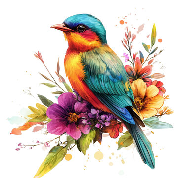 A parrot with a bright yellow creston transparent png background. Ai generated