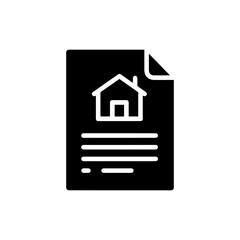 Real Estate Paper Contract Loan Icon