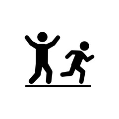 Person Cheering on Runner from Sideline Icon of Encouragement