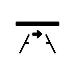 Rear Camera View Symbol Icon Black