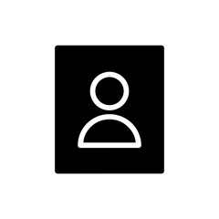 Portrait Photo Frame with Face Icon