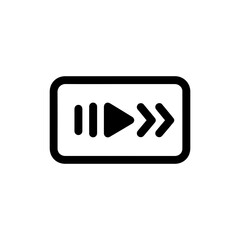 Slow Motion Indicator Video Black Filled Icon