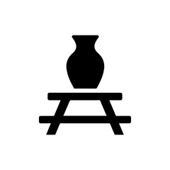 Flower Vase on Small Picnic Table Icon
