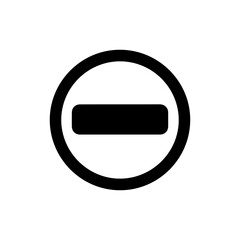Progress Bar in Circle Minimal Black Icon Design