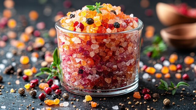 Vibrant Himalayan Salt and Peppercorn Blend in Grinder