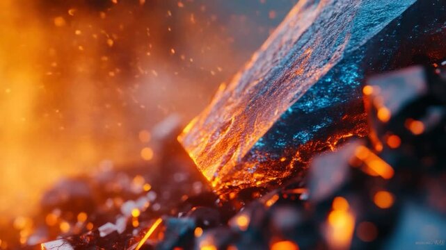 Molten metal forged in fiery forge