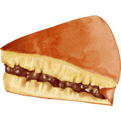 Watercolor Illustration of Martabak