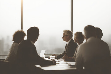 professional setting showcasing business meeting about liability insurance