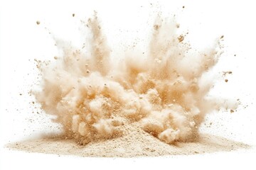 Explosive sand eruption
