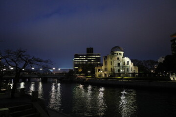 原爆ドーム (広島) (夜景)