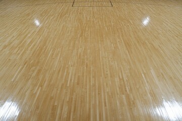 Wood gym floor