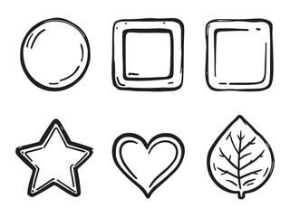 Coasters Clear Vision Simple Line Art