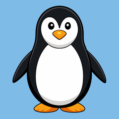 sleek design penguin vector 