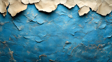Obraz premium Weathered cardboard paper with torn edges and grunge texture vintage collage background photograph
