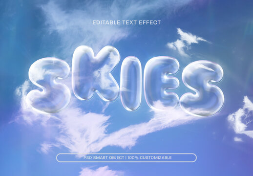 Transparent Sky Text Effect