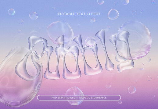 Bubbly Text Effect