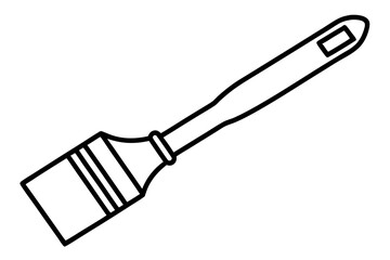 paintbrush  vector silhouette illustration
