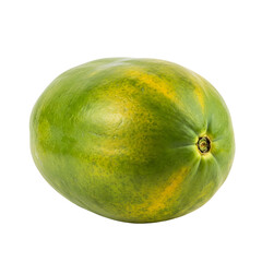 Fresh ripe papaya fruit with vibrant orange flesh and seeds visible, isolated on transparent background, perfect for healthy fruit photography, tropical fruit design, and vibrant food styling.