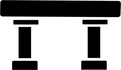 Silhouetted black bridges. Urban industrial architectural structures, city design components. Various bridges for towns and villages, contemporary modern icons, isolated on transparent background