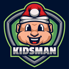 Kids Man Mascot Logo