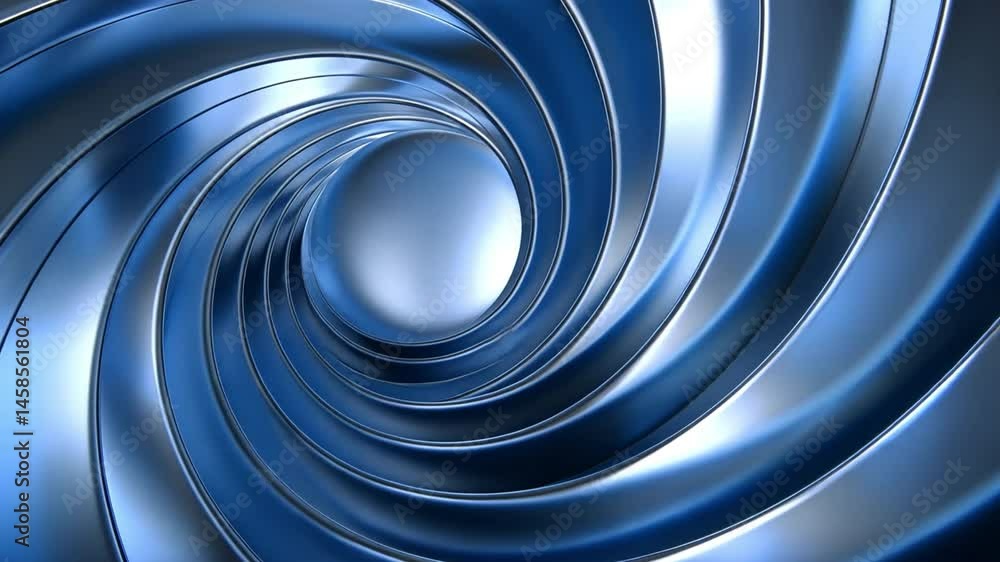 Poster mesmerizing blue spiral abstract pattern with smooth texture, creating depth and movement, perfect f